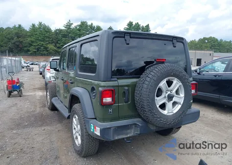 2020 Jeep Wrangler Unlimited Sport S 4X4 z USA, uszkodzony, nr VIN 1C4HJXDG1LW324513